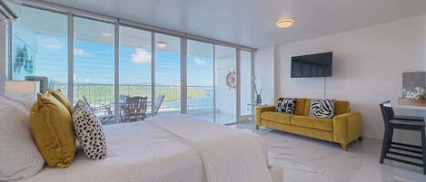 1 غرفة نوم وواي فاي وملاءات أسرّة