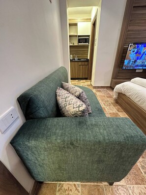 Appartement, 1 chambre, accessible aux personnes à mobilité réduite, fumeur | Aire de séjour