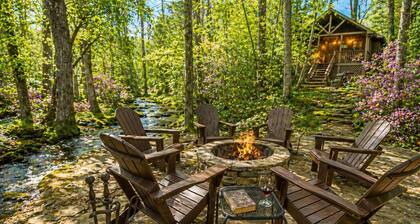 Creekside Cabin - Hot Tub, Firepit, Porch