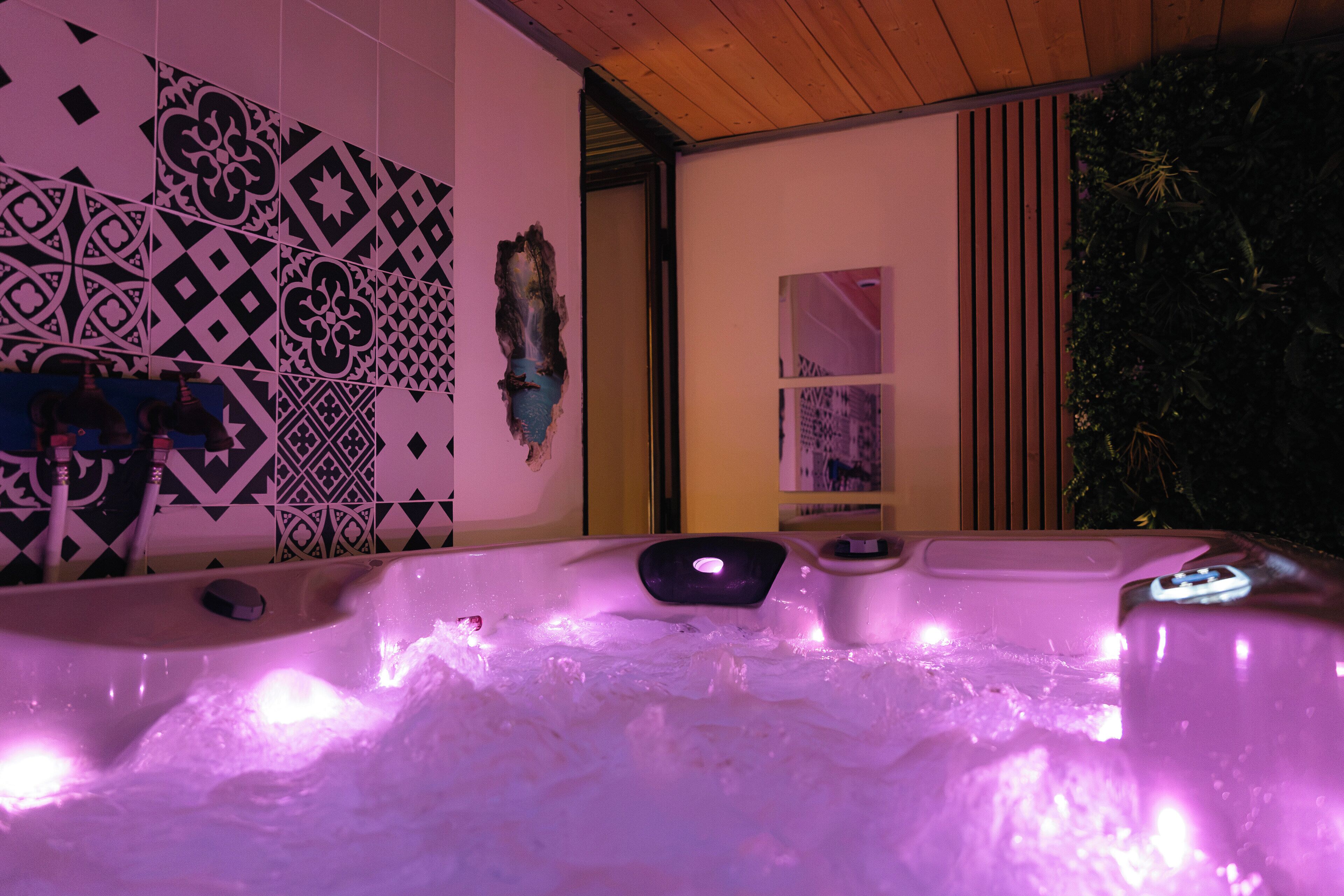 Bain à remous intérieur