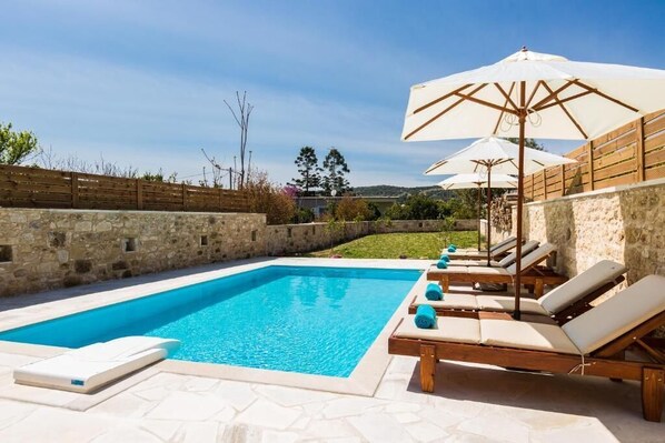 Pool - Villa Ani | Traditional Rustic Villa with Private Pool & BBQ (Rethymno)