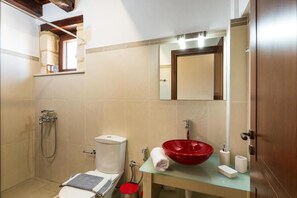 Bathroom - Villa Ani | Traditional Rustic Villa with Private Pool & BBQ (Rethymno)