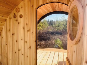 Sauna - White Pine Glamping Site (Merville)