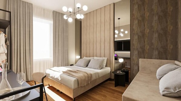 Deluxe Room | 1 bedroom, premium bedding, in-room safe, iron/ironing board