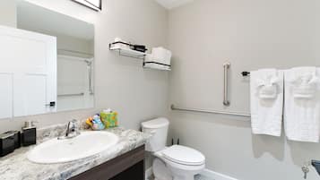 SĂšche-cheveux, serviettes fournies, savon, papier toilette