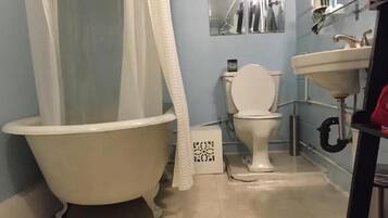 Séchoir à cheveux, serviettes fournies, savon, shampooing