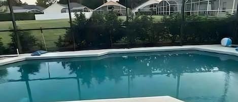 A heated pool