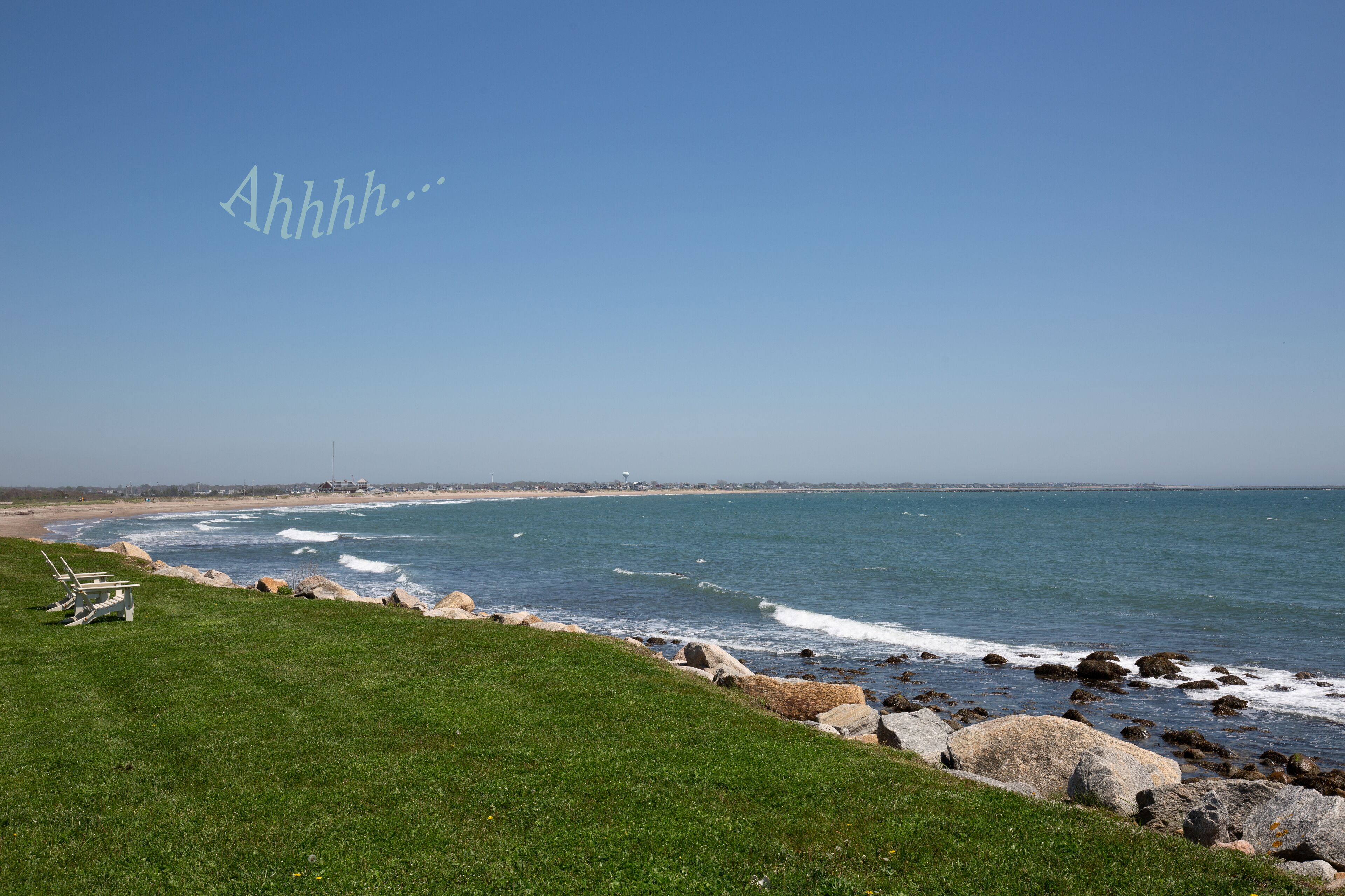 Our home in Matunuck has sweeping views of the Block Island Sound & Potters Pond