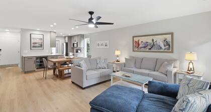 Spacious Coastal Villa w/ Bright Sunroom • Walk to Beach • Sleeps 7