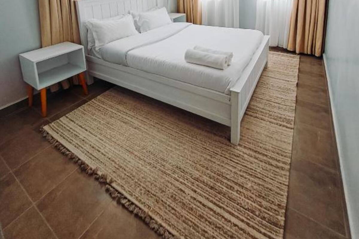 Blackout curtains, free WiFi, bed sheets