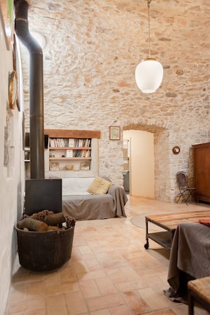 Interior - Can Feliu, Masia Stone House, Sant Daniel-girona (Girona)