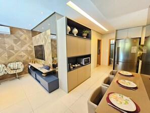 디럭스 방갈로 | 전용 주방 | 냉장고, 블렌더, 조리 도구/접시/주방 기구