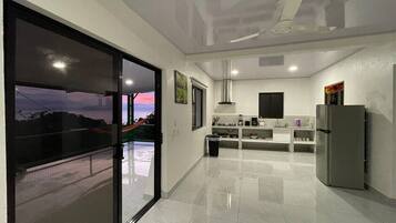 Apartment, Private Bathroom, Ocean View (3) | Private kitchen | Fridge, microwave, rice cooker, dining tables