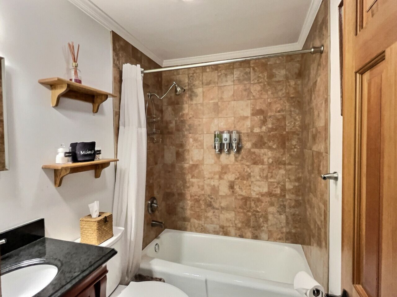 Hair dryer, towels