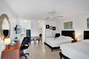 Iron/ironing board, WiFi - Waves: Beach Town Studio Apartment For 4 (Pompano Beach)