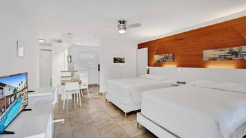 Desk, iron/ironing board, WiFi