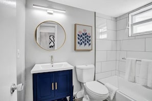 Shower, hair dryer