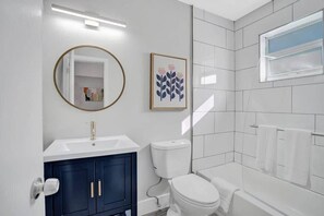 Een douche, een haardroger