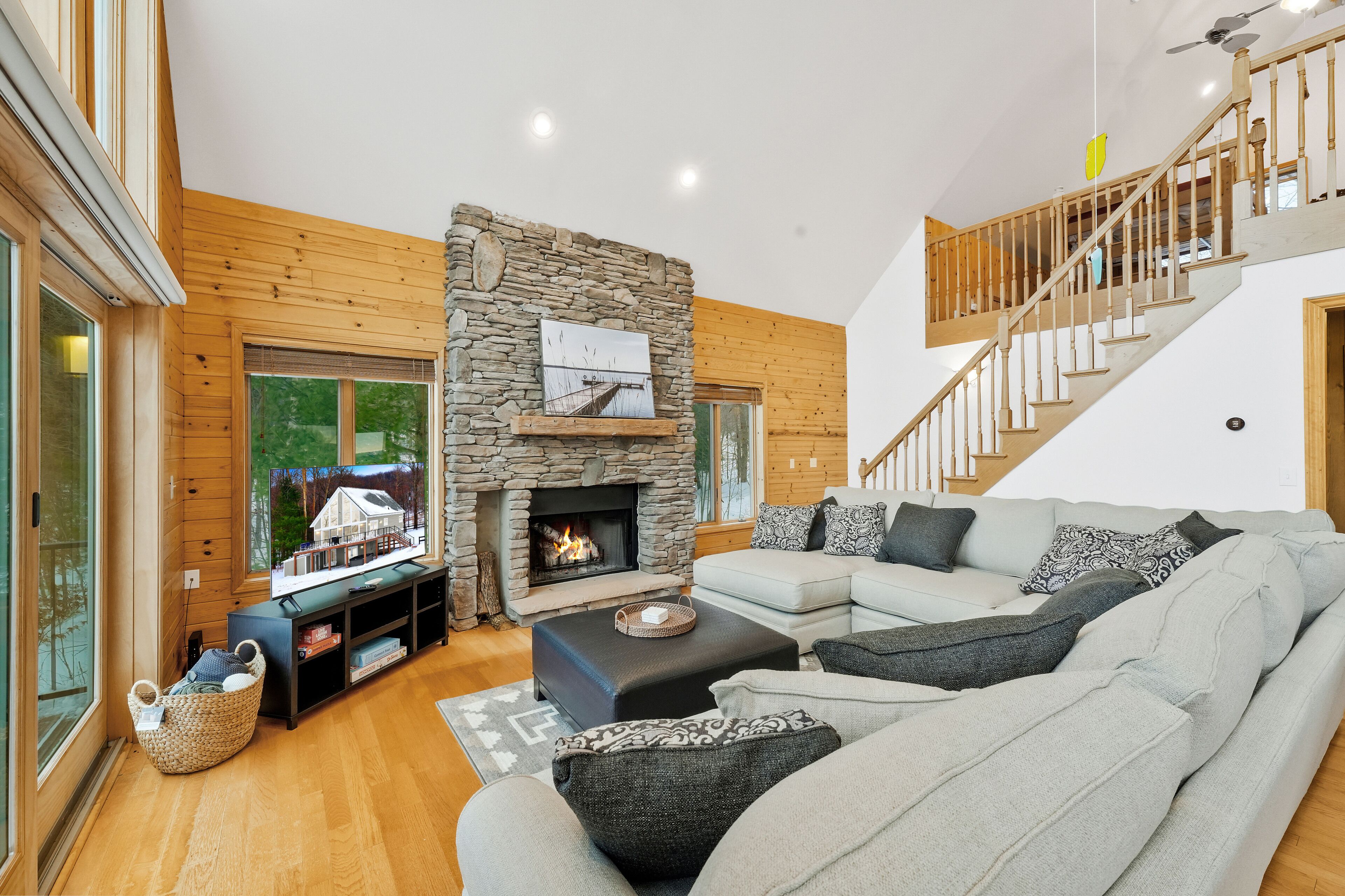 智能电视、壁炉