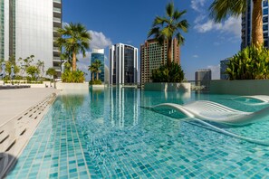 Outdoor pool -  Maison Privee - Exquisite Duplex with Private Patio & Loft Living (Dubai)