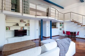 Living area - Parioli Luxury Loft with Terrace (Roma)