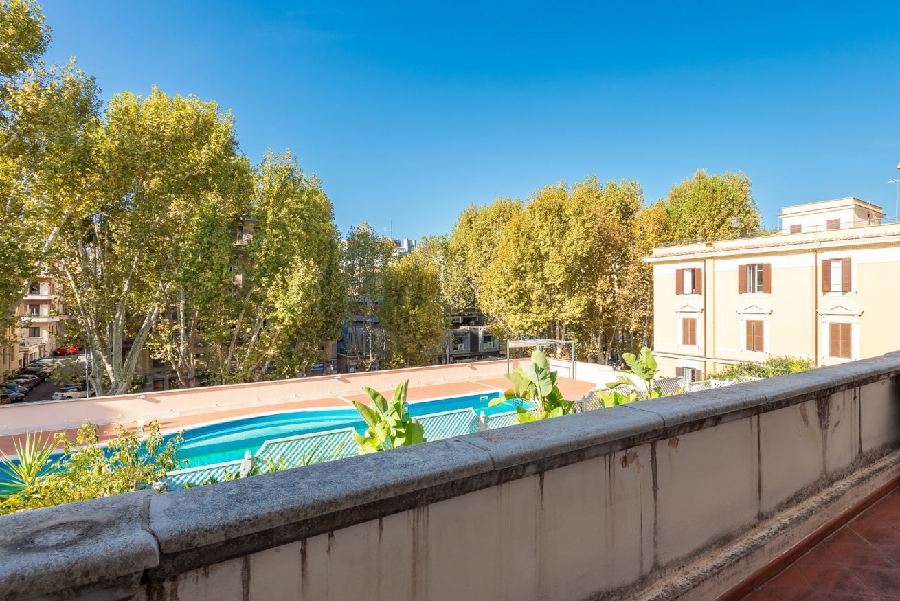 A heated pool
