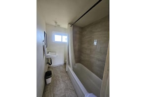 Hair dryer, towels