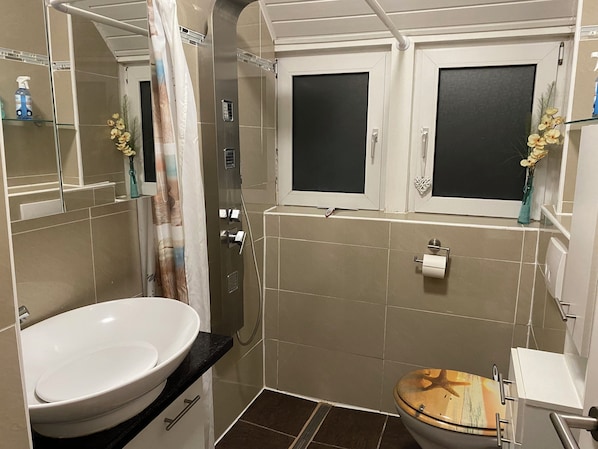 Hair dryer, towels, soap, toilet paper - House Sonnenschein 2 (Lage Lippe)