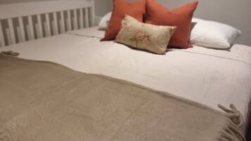 1 bedroom, iron/ironing board, bed sheets