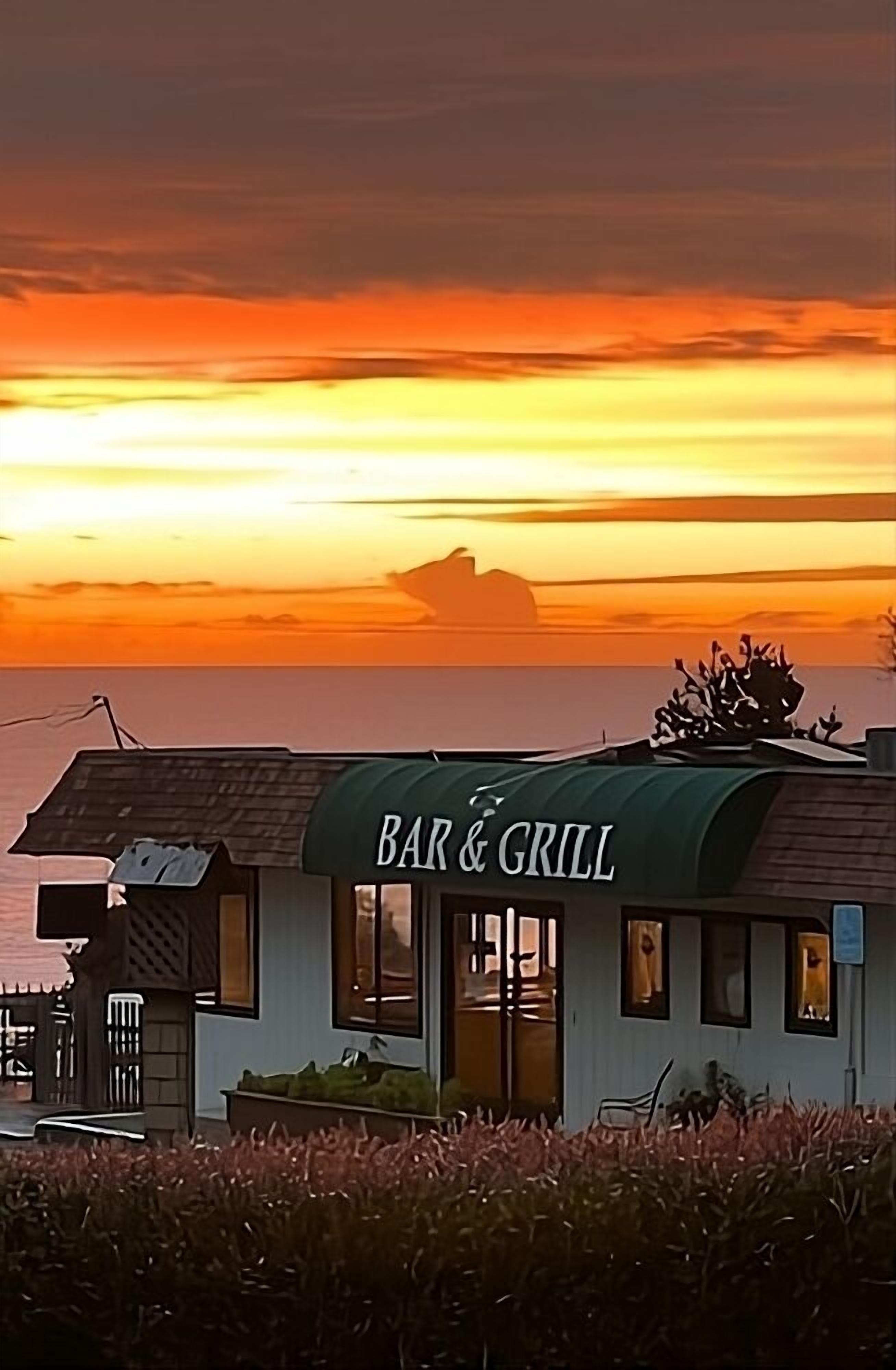 Déjeuner et dîner servis sur place, vue sur la plage 