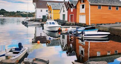 Beautiful historic Norwegian house in picturesque fishing village.