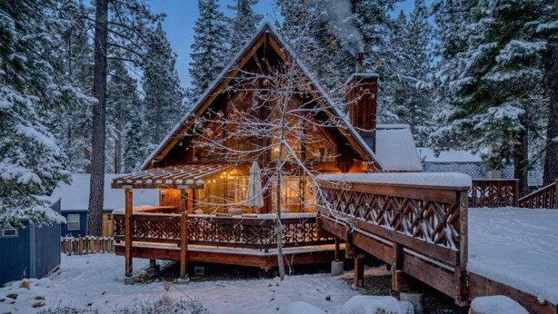 Exterior - Tranquil Tahoe A-Frame, Walk to Beach! (Tahoe Vista)