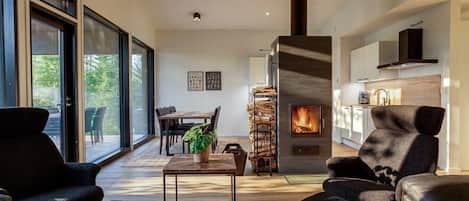 TV, fireplace, ping pong