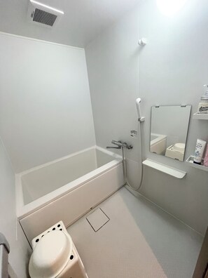 Haartrockner, Bidet, Handtücher, Seife