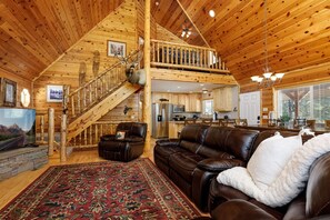 TV, fireplace, table tennis