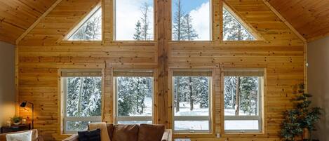 Televisión, chimenea