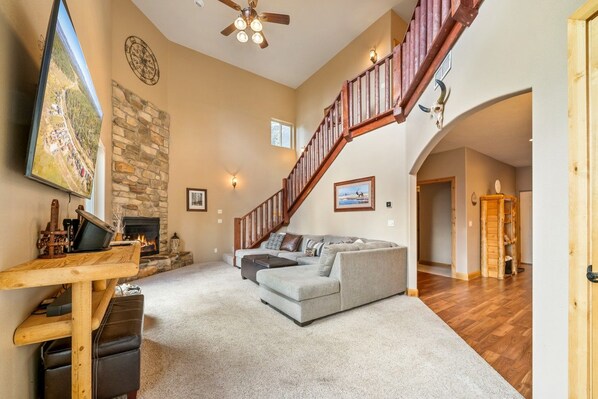 Unclassified image, 1 of 52, button - PET-FRIENDLY FOREST RETREAT CABIN | HOT TUB, FIRE-PIT, & A/C (Duck Creek Village)