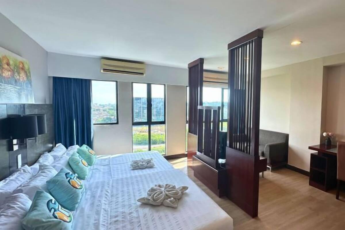 1 bedroom, individually decorated, desk, blackout curtains