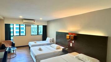 Individually decorated, desk, blackout curtains, soundproofing