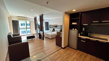 Executive Apartment (Crocus) | Individueel gedecoreerd, een bureau, verduisterende gordijnen