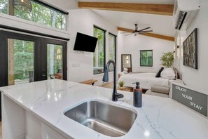 Interior - Luxury Hocking Couples Cabin | Secluded! Hot Tub! (Logan)