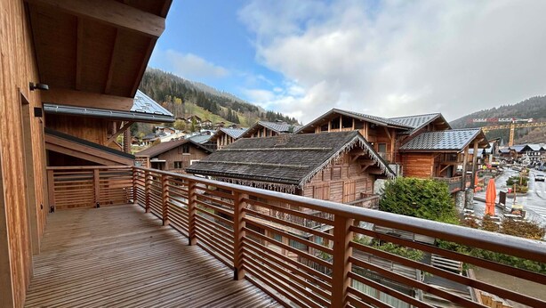 Property grounds - Luxurious 3BR Apartment in Les Gets Center – Terrace, Parking, WiFi (Les Gets)