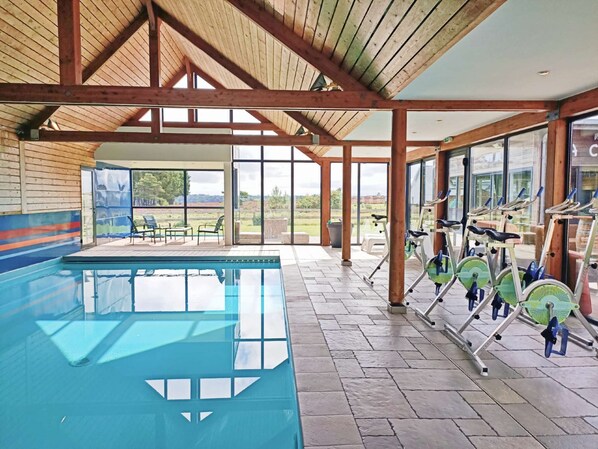 2 indoor pools, a heated pool