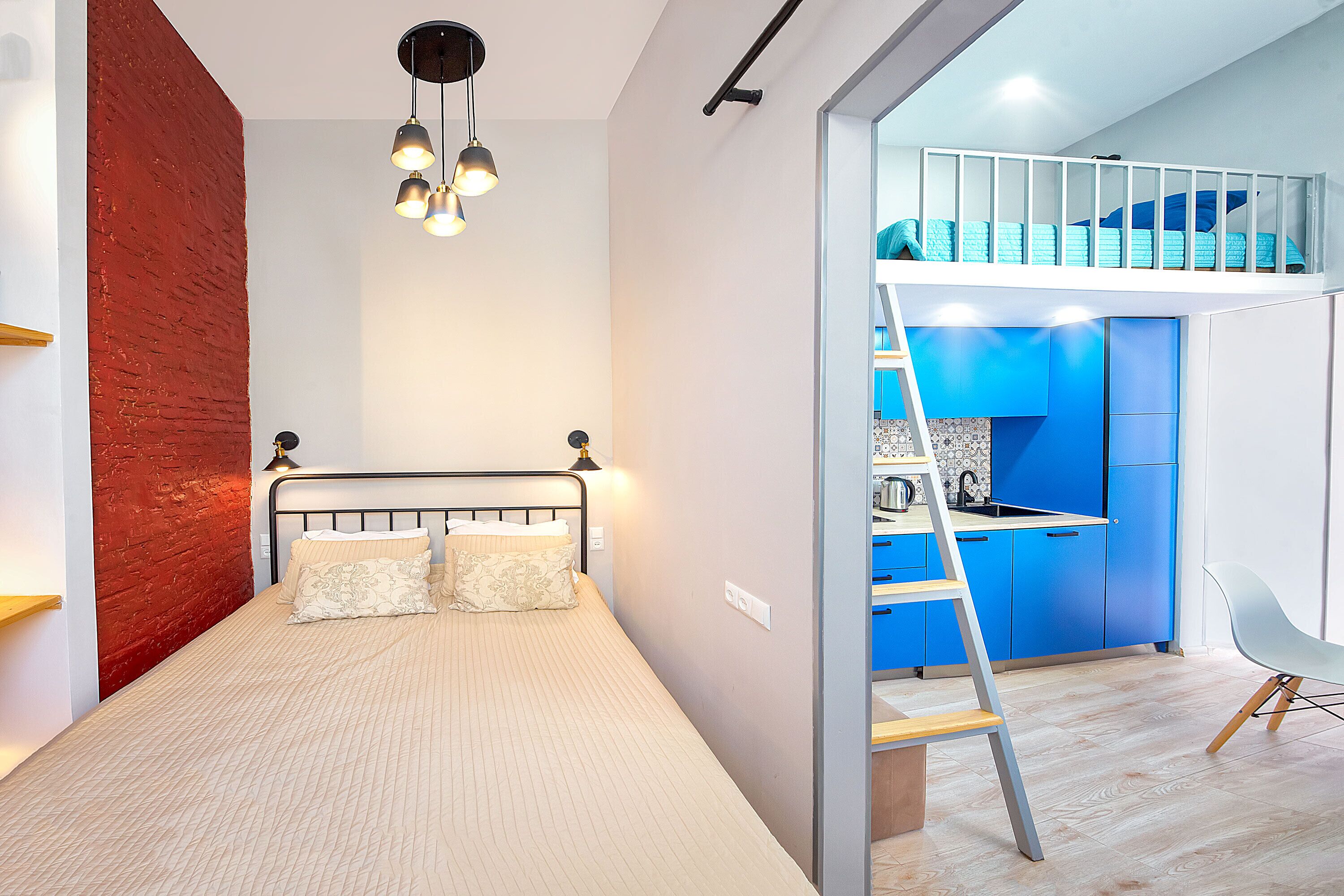 Apartament | 1 dormitori, planxa i posts de planxar, wifi gratuïta i roba de llit 