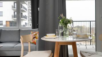 Studiolejlighed - balkon | Opholdsområde