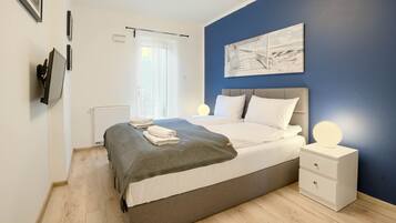 Apartment (2) | 1 Schlafzimmer, laptopgeeigneter Arbeitsplatz, Bügeleisen/Bügelbrett