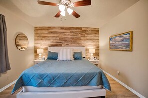 2 bedrooms, iron/ironing board, travel crib, WiFi