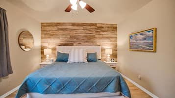 2 dormitorios, tabla de planchar con plancha, cuna de viaje y wifi