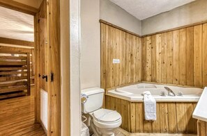 Bathroom - Adorable 2BR log cabin with hot tub and foosball! (Sevierville)