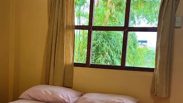 Individually decorated, laptop workspace, free WiFi, bed sheets